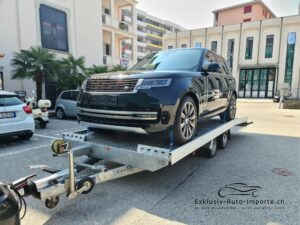 Autotransport bei einem Export ins Ausland | Range Rover D350